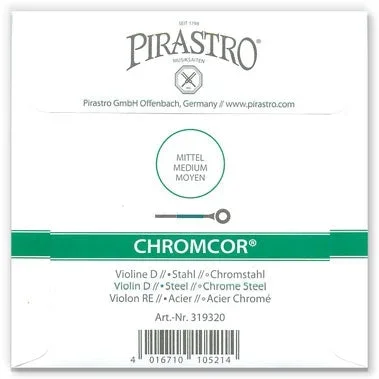 Chromcor Violin D String – 4/4 (Chrome-Wound Steel)
