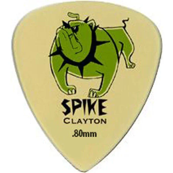 Clayton Spike Ultem Gold Sharp Standard Guitar Picks 1 Dozen – .80MM