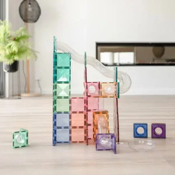 Connetix 80 piece pastel ball run expansion pack