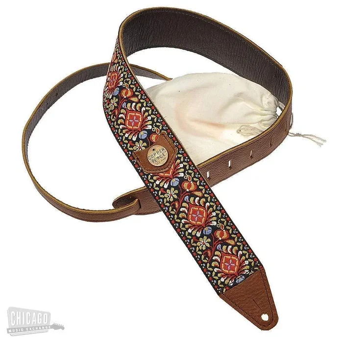 Copperpeace Original Gypsy Guitar Strap – Tan Baseball Leather