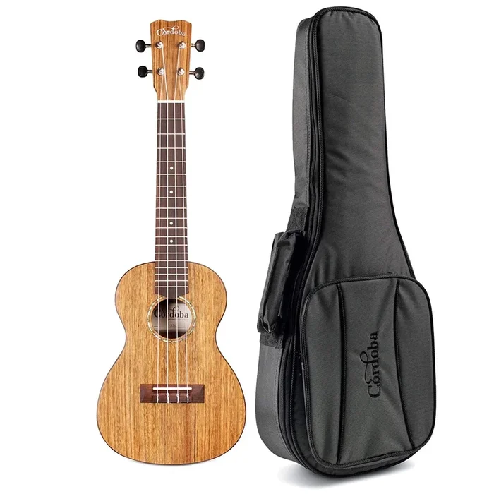 Cordoba 23C Concert Ukulele Solid Ovangkol Top Bundle W/Gig Bag