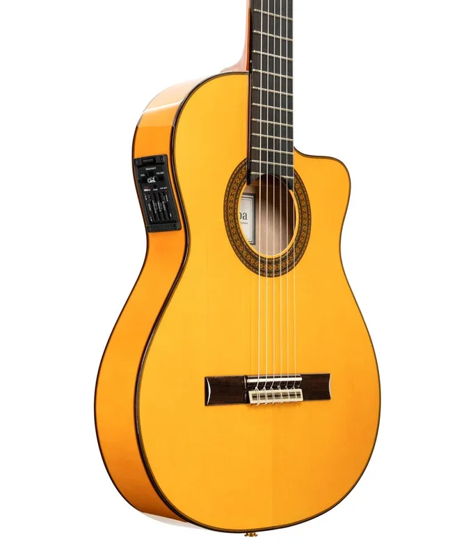 Cordoba 55FCE Espana Series A/E Classical Nylon Honey Amber w/ Hardshell Case