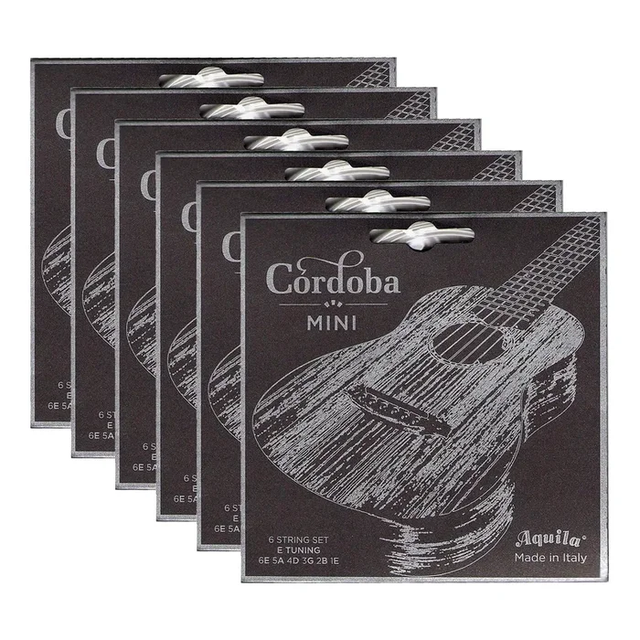 Cordoba Mini String Set 31-48 E Tuning 6 Pack Bundle