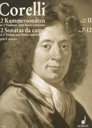 Corelli, A. (Kolneder): 12 Sonatas de Camera, Op.4, Volume II (two violins, and piano, with Cello ad libitum)
