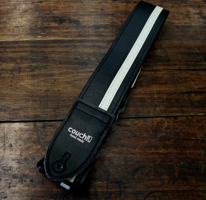 Couch Straps Racer X Black w/ White Stripe