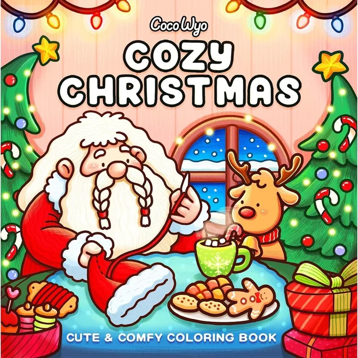 cozy Christmas colouring book