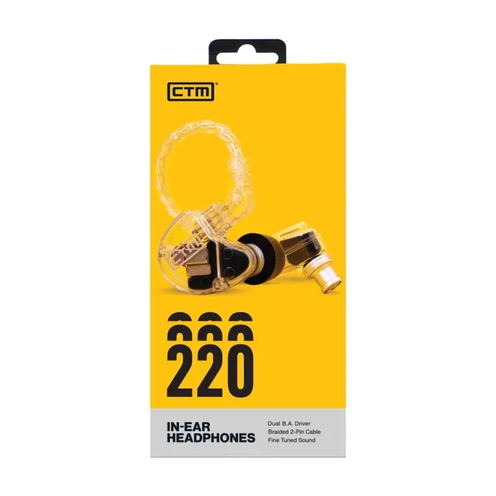Ctm CE220 Monitor In-Ear de Doble Controlador – Claro