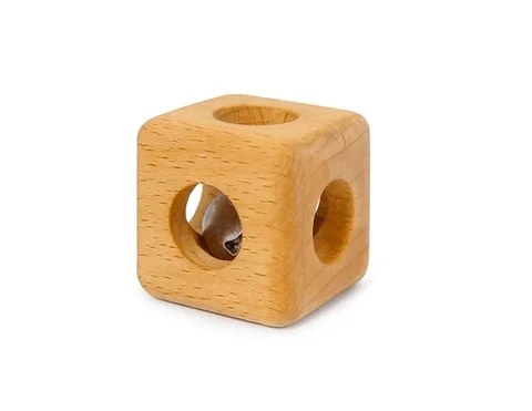 Cube with Bell Rattle