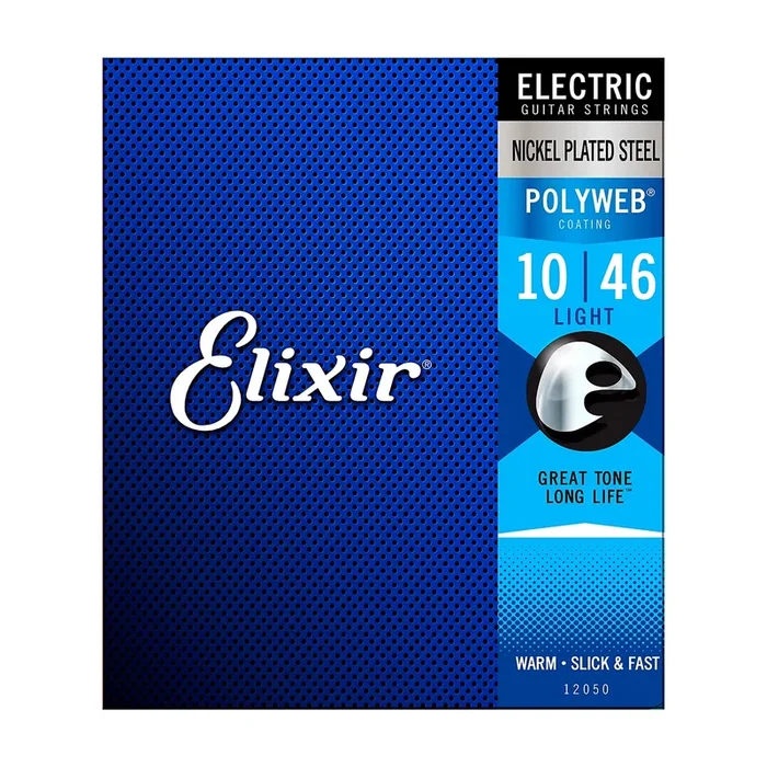Cuerdas de guitarra eléctrica Elixir con recubrimiento POLYWEB, ligeras (.010-.046)