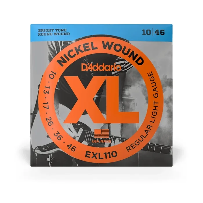 Cuerdas Eléctricas D’Addario EXL110 Niqueladas 10-46 Ligera Regular