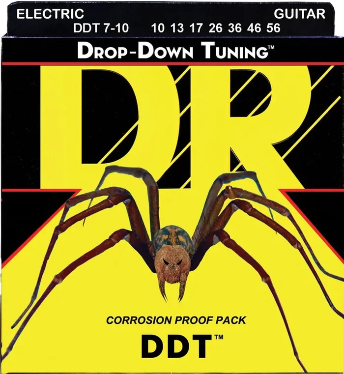 Cuerdas para guitarra eléctrica de 7 cuerdas DR Strings Drop Down Tuning (10-56)