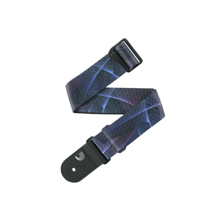 D’Addario 50RUN82 Outrun Polyester Guitar Strap Kaleidoscope