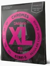 D’Addario – Chromes – Regular Light Gauge – 45/132 – 5-String