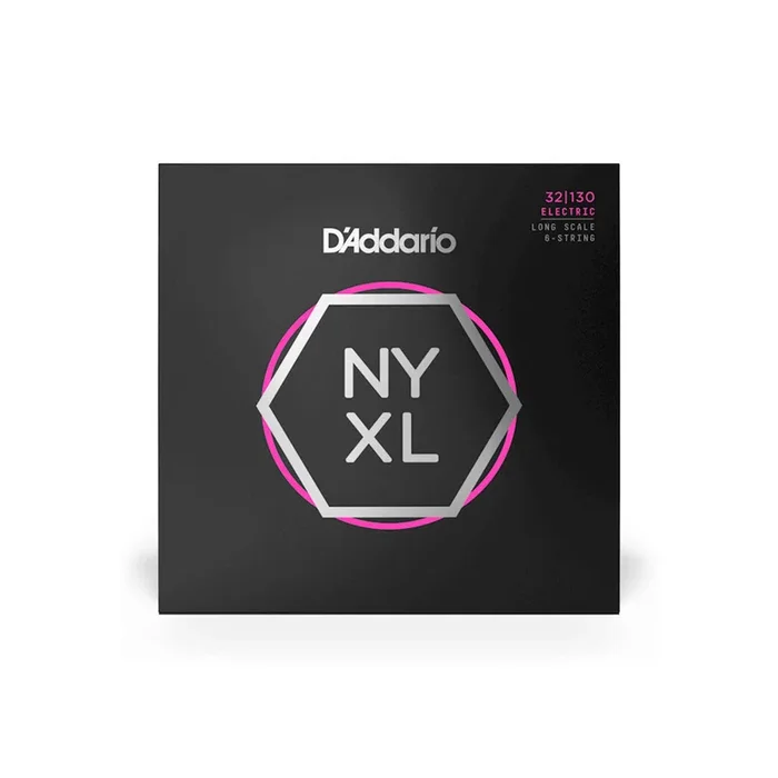 D’Addario – NYXL32130 Regular Light Long Scale 6-String Bass Strings, 32-130