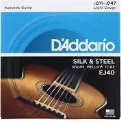 D’Addario – Silk & Steel Folk Guitar Strings – 11/47