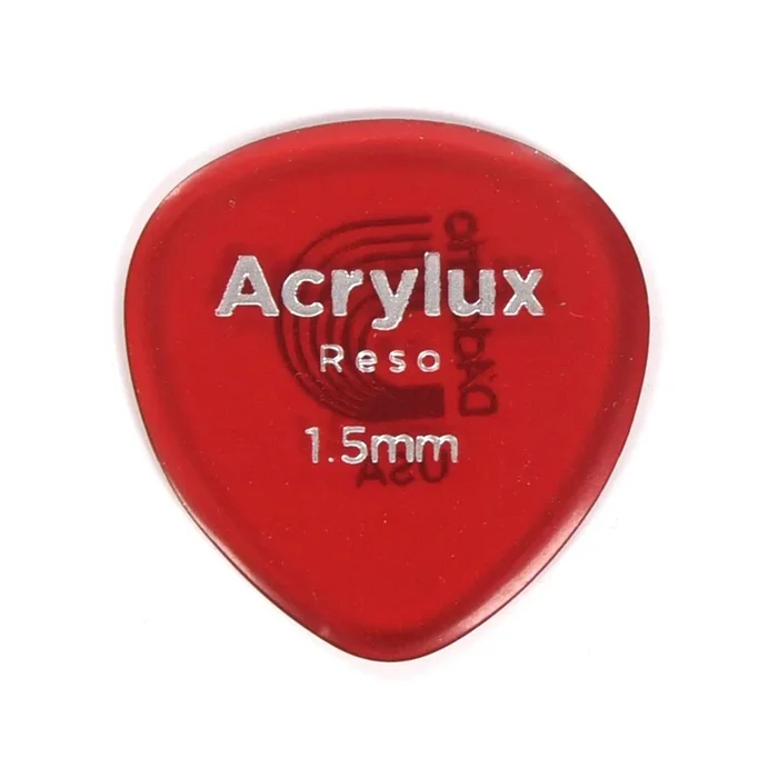 D’Addario Acrylux Reso Mandolin Pick 1.5mm 3 Pack (9) Bundle