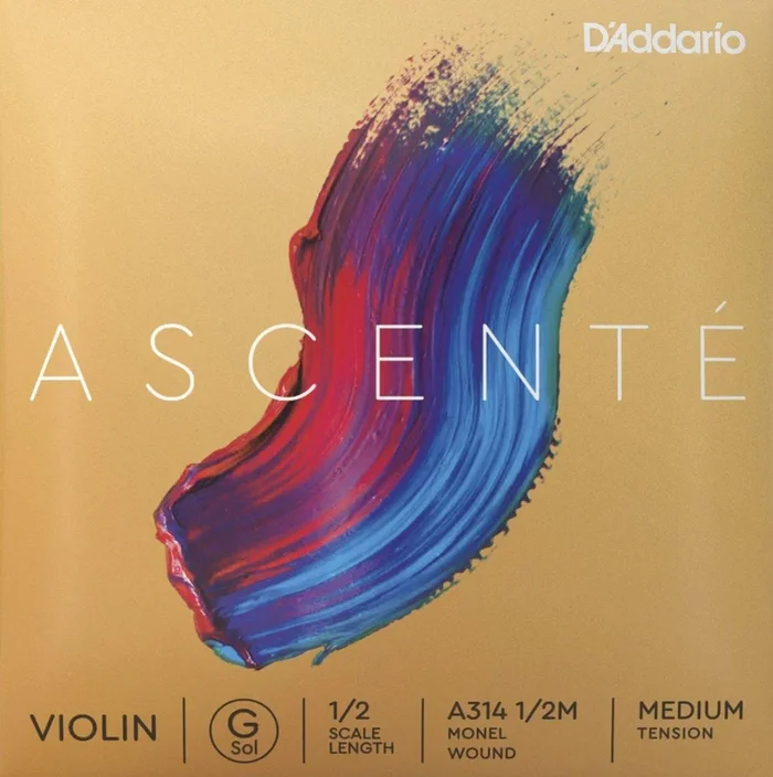 D’Addario Ascente Violin G String 1/2