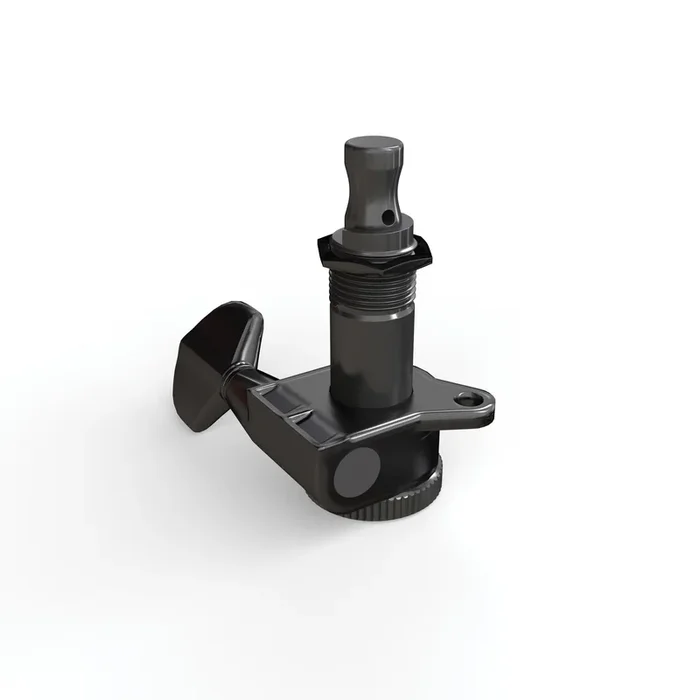 D’Addario Auto-Trim Locking Tuning Machines, 6 In-Line setup, Black