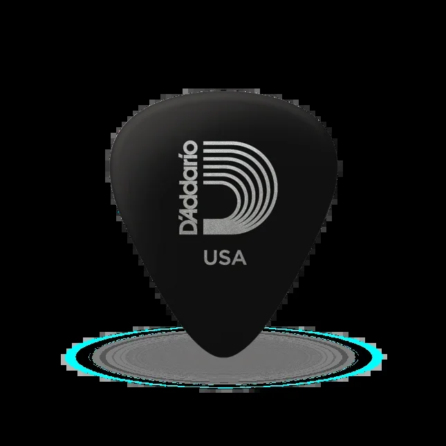 D’Addario Classic Celluliod Pick, Black – Light Gauge (.50mm)