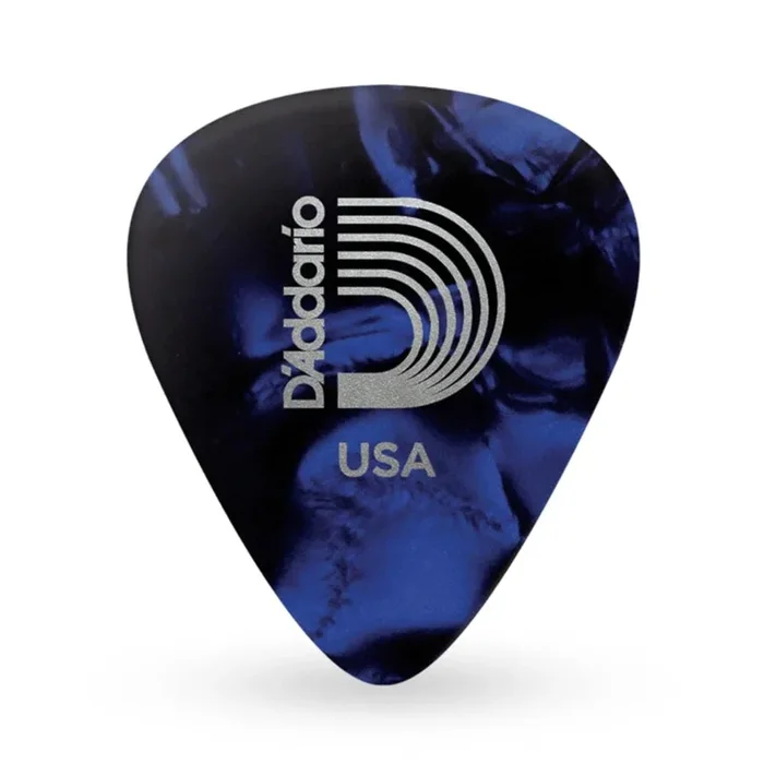 D’Addario Classic Celluloid Blue Pearl 0.70mm Medium Gauge Guitar Pick