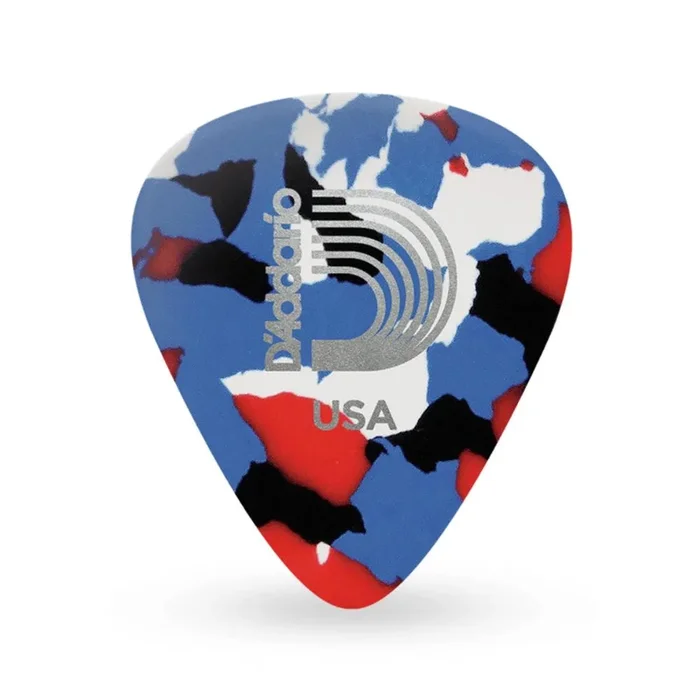 D’Addario Classic Celluloid Multi-Color 1.0mm Heavy Gauge Guitar Pick