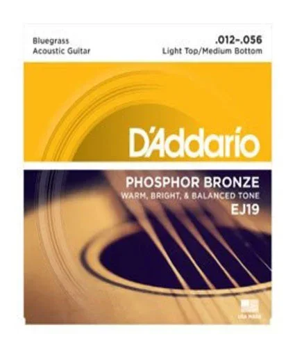 D’Addario EJ19 Phosphor Bronze Bluegrass 12-56