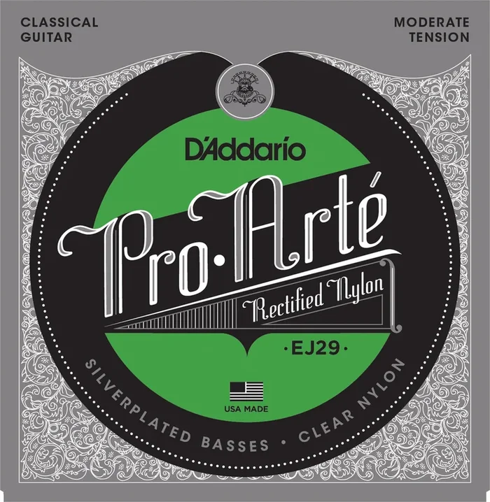 D’Addario EJ29 Classics Rectified Classical Guitar Strings, Moderate Tension