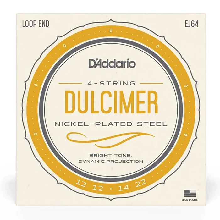 D’Addario EJ64 4-String Dulcimer String Set Loop End