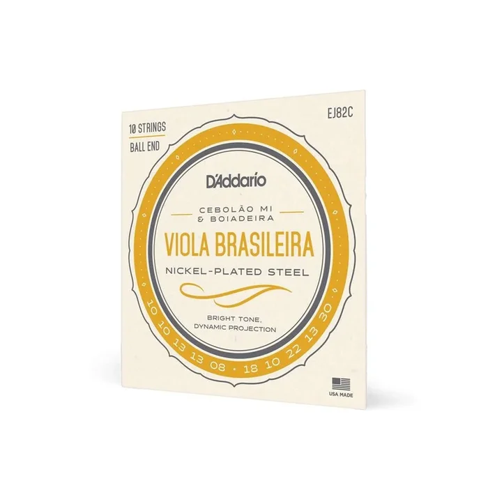 D’Addario EJ82C Viola Brasileira Cebolao Mi and Boiadeira Tunings String