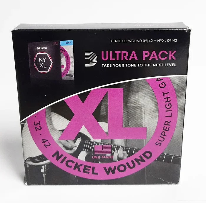 D’Addario EXL120 / NYXL0942 Super Light Tension Ultra Pack Electric Guitar String Set