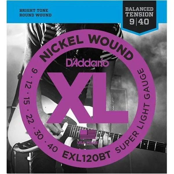D’Addario EXL120BT Electric Guitar Strings – Nickel Wound – 9-40