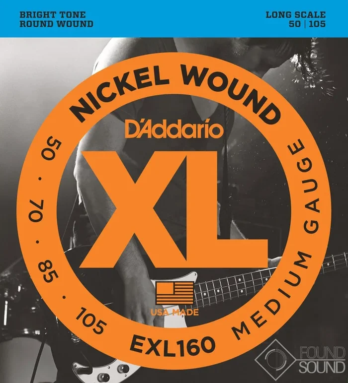 D’Addario EXL160 50-105 Medium Long Scale Bass Strings