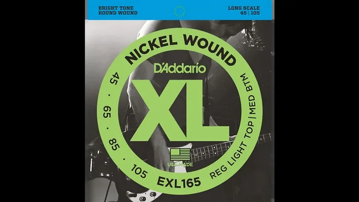 D’Addario EXL165 XL Nickel Round Wound Soft/Regular Bass Strings