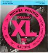 D’Addario EXL170 Nickel Wound Bass Guitar Strings, Light, 45-100, Long Scale