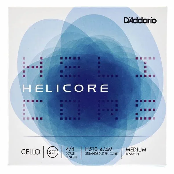 D’Addario Helicore Series Cello String Set 4/4 Size Medium