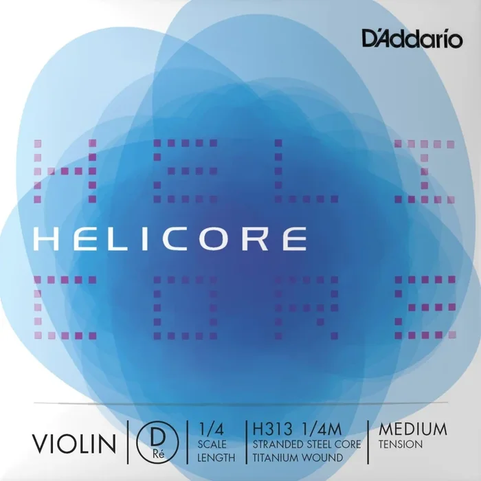 D’Addario Helicore Violin D String 1/4
