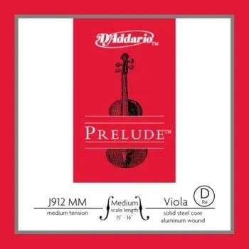 D’Addario J912MM D’Addario Prelude Viola Single D String, Medium Scale, Medium Tension