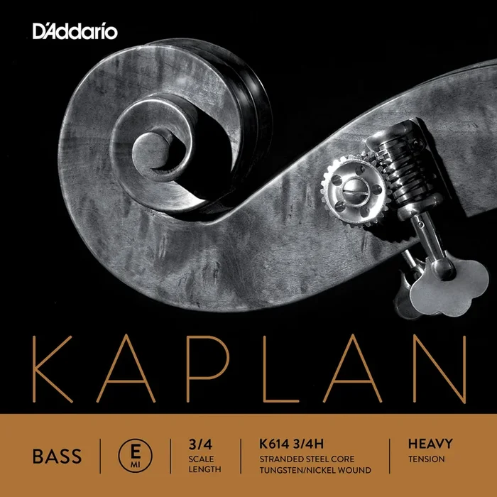 D’Addario Kaplan Bass Single E String, 3/4 Scale, Heavy Tension