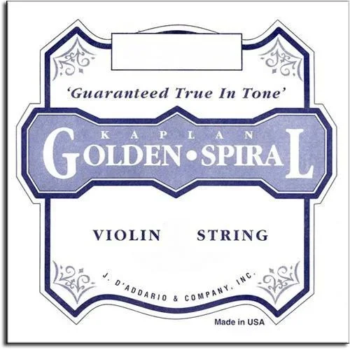 D’Addario Kaplan Golden Spiral Solo violin E string, heavy, ball-end
