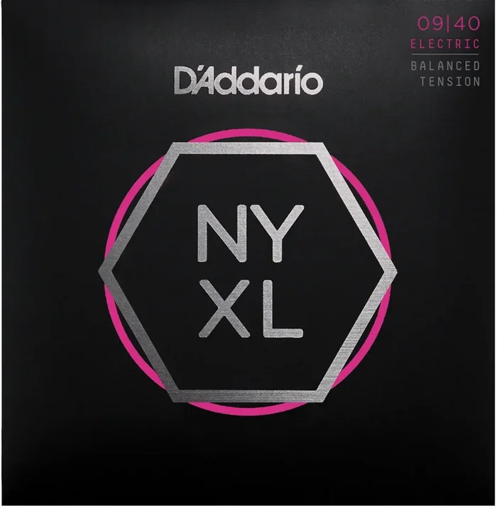 D’Addario NYXL0940BT Nickel Wound Electric Guitar Strings, Balanced Tension Super Light, 09-40