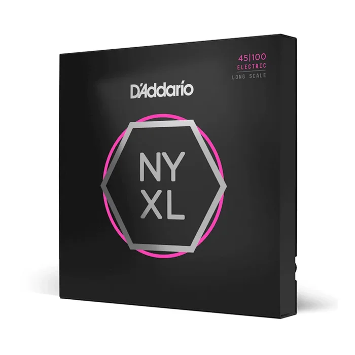 D’Addario NYXL45100 Nickel Wound Bass Guitar Strings, Regular Light, 45-100, Long Scale
