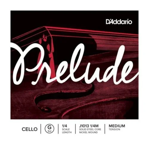 D’Addario Prelude Cello Single String | G String | 1/4 Scale | Medium Tension
