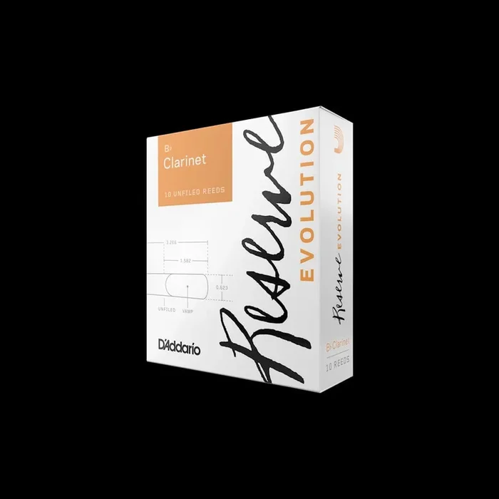 D’Addario Reserve Evolution Bb Clarinet Reeds | Strength 2.5 | 10-pack