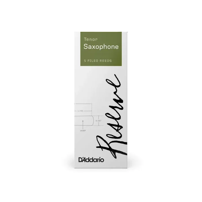 D’Addario Reserve Tenor Saxophone Reeds 5-Pack, Strength 2.5