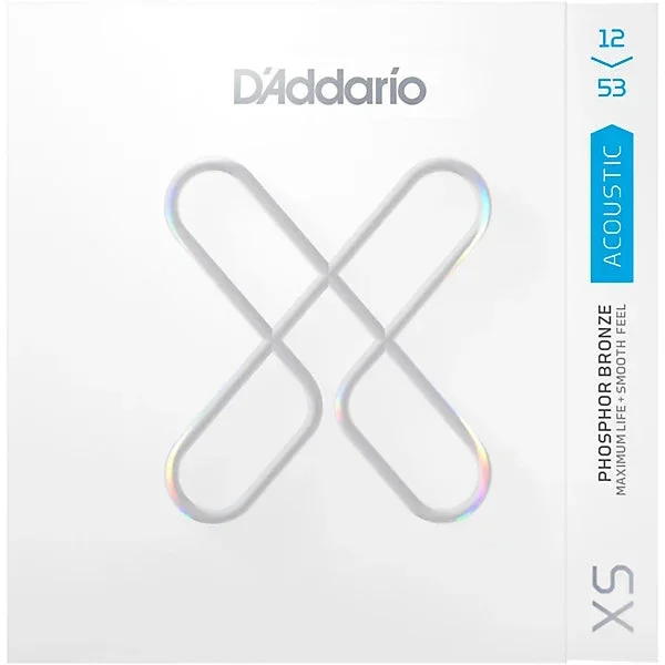 D’Addario XSAPB1253 Phosphor Bronze Acoustic Guitar Strings .012-.053 Light