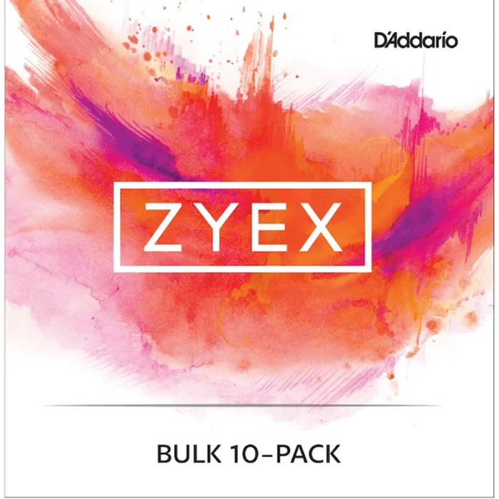 D’Addario Zyex Violin String Set with Aluminum D, 4/4 Scale Medium, Bulk 10-Pack