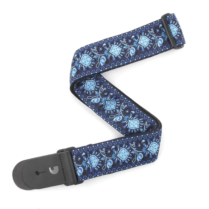 D’Addario2″ Woven Guitar Strap, Monterey 2 – Blue