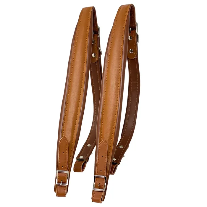 D’Luca Adjustable Accordion Shoulder Straps Set Brown