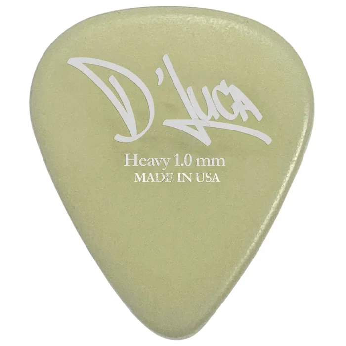 D’Luca Celluloid Standard Guitar Picks Cellu-Glo 1.0mm Heavy 25 Pack