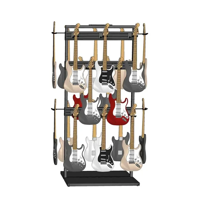 D’Luca Free Standing Modular Guitar Display Triple Tier